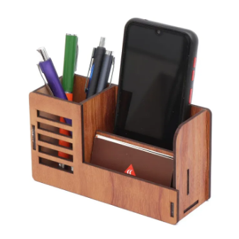 Mobile, Pen & Visiting Card Holder for Office Table